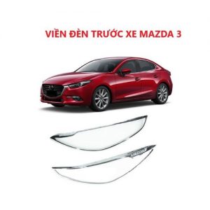 VIỀN ĐÈN TRƯỚC MẠ CROM XE MAZDA 3 - 2018