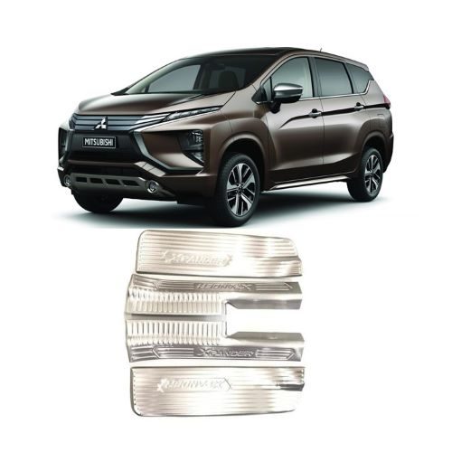 BỘ ỐP NẸP BƯỚC CHÂN TRONG INOX XE MITSUBISHI XPANDER 2018-2019