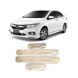 BỘ NẸP BƯỚC CHÂN NGOÀI INOX DÀNH CHO XE HONDA CITY 2018-2019