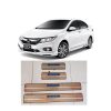 BỘ NẸP BƯỚC CHÂN NGOÀI INOX XE HONDA CITY CÓ ĐÈN LED