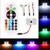 BÓNG ĐÈN LED TRẦN Ô TÔ T10 CÓ REMOTE ĐIỀU KHIỂN RGB 12 SMD 5050-16 MÀU
