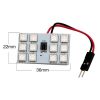 BÓNG ĐÈN LED TRẦN Ô TÔ T10 CÓ REMOTE ĐIỀU KHIỂN RGB 12 SMD 5050-16 MÀU