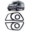 BỘ ỐP VIỀN ĐÈN SƯƠNG MÙ VÂN CARBON XE FORD TRANSIT 2014-2019
