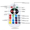 BÓNG ĐÈN LED TRẦN Ô TÔ T10 CÓ REMOTE ĐIỀU KHIỂN RGB 12 SMD 5050-16 MÀU