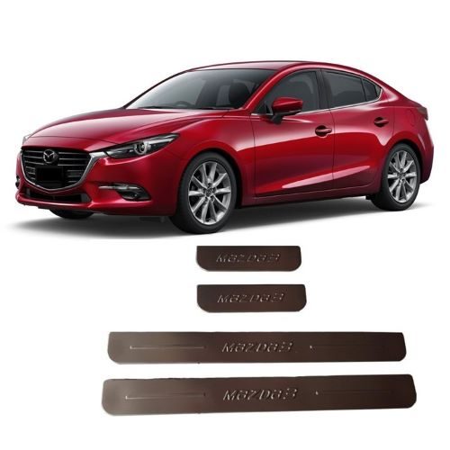 BỘ NẸP BƯỚC CHÂN NGOÀI INOX DÀNH CHO XE MAZDA 3-2018