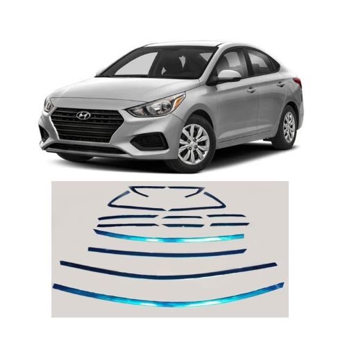 BỘ NẸP VIỀN CONG KÍNH INOX XE HYUNDAI ACCENT-2019