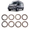 BỘ ỐP TRANG TRÍ LỌC MÁY LẠNH MẠ CROM  XE FORD TRANSIT 2014-2019