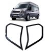 BỘ ỐP TRANG TRÍ VIỀN ĐÈN TRƯỚC VÂN CACBON DÀNH CHO XE FORD TRANSIT 2014-2019