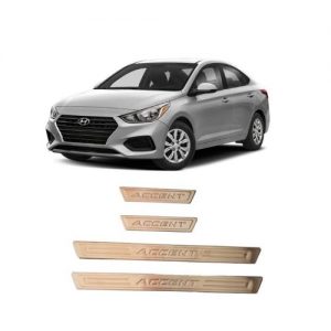 BỘ NẸP BƯỚC CHÂN NGOÀI INOX DÀNH CHO XE HYUNDAI ACCENT -2019