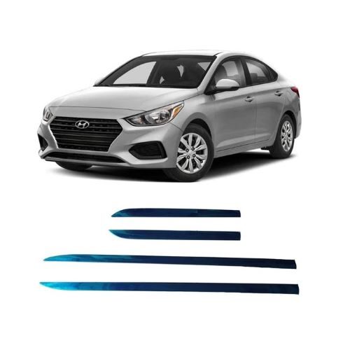 NẸP SƯỜN XE MẠ CROM XE HYUNDAI ACCENT-2019