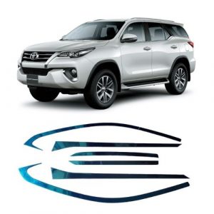 BỘ NẸP VIỀN CONG KÍNH INOX XE TOYOTA FORTUNER 2019