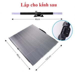 RÈM CHE NẮNG KÍNH SAU XE Ô TÔ CAO CẤP 46CM X 125CM