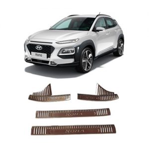 BỘ NẸP BƯỚC CHÂN TRONG INOX DÀNH CHO XE HYUNDAI KONA 2019