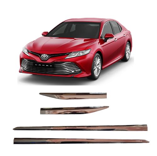 BỘ NẸP SƯỜN MẠ CROM XE TOYOTA CAMRY 2019 CAO CẤP