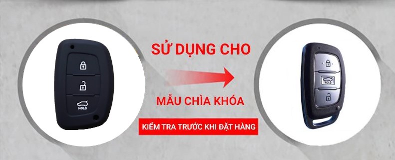 BỌC CHÌA KHÓA SILICON 3 NÚT BẤM DÀNH CHO XE HYUNDAI SONATA,ELANTRA,TUCSON CAO CẤP