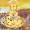 TƯỢNG PHẬT THÍCH CA ĐÍNH ĐÁ ĐỂ TAPLO XE Ô TÔ