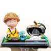 TƯỢNG NƯỚC HOA TRANG TRÍ TAPLO CHÚ TIỂU &  QUẢ CẦU PHA LÊ THUẬN BUỒM XUÔI GIÓ