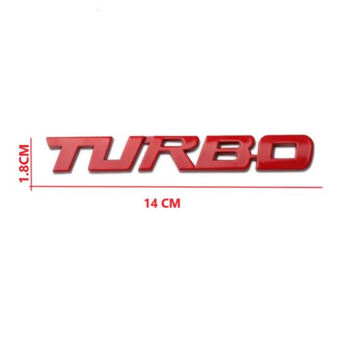 TEM CHỮ NỔI TURBO 3D SANG TRỌNG KÍCH CỠ 1,8CM X 14CM 