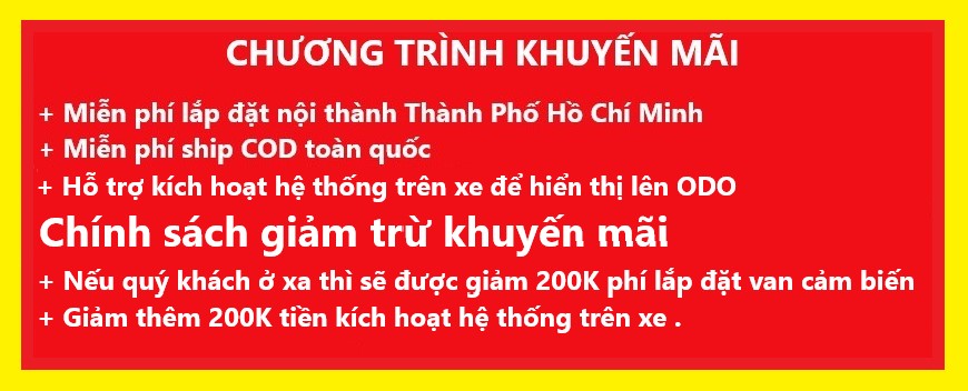 KHUYẾN MÃI CẢM BIẾN ÁP SUẤT LỐP iCAR