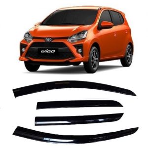 VÈ CHE MƯA CHỈ INOX CAO CẤP DÀNH CHO XE TOYOTA WIGO 2018-2020