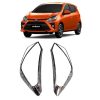 BỘ ỐP VIỀN ĐÈN TRƯỚC MẠ CROM DÀNH CHO XE TOYOTA WIGO 2018-2020