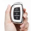 ỐP BỌC CHÌA KHÓA MẠ CROM XE HYUNDAI ELANTRA , TUCSON , i10 LOẠI CÓ CHÌA KÈM MÓC KHÓA