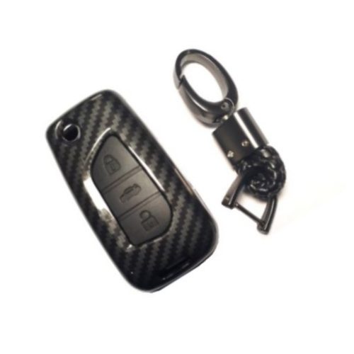 ỐP BỌC CHÌA KHÓA PHỦ VÂN CARBON XE TOYOTA FORTUNER,COROLLA ALTIS,INNOVA,HILUX,YARIS CÓ CHÌA
