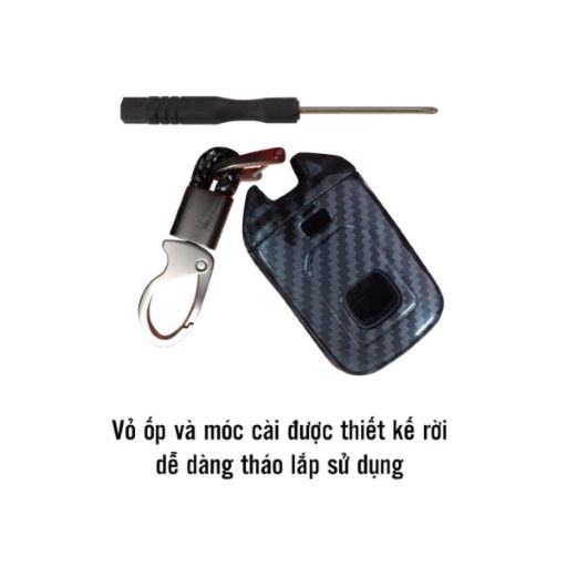 ỐP BỌC CHÌA KHÓA PHỦ VÂN CARBON DÀNH CHO HÃNG XE HONDA 2 NÚT ,3 NÚT,4 NÚT