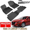 THẢM LÓT SÀN XE MAZDA 3 CHÍNH HÃNG 3D MAXPIDER KAGU 2015-2019