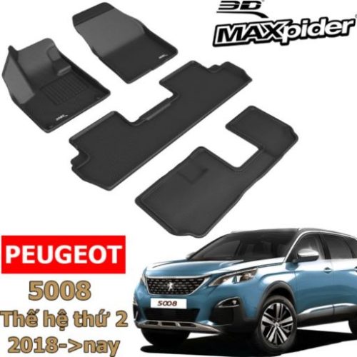 THẢM LÓT SÀN XE PEUGEOT 5008 CHÍNH HÃNG 3D MAXPIDER KAGU