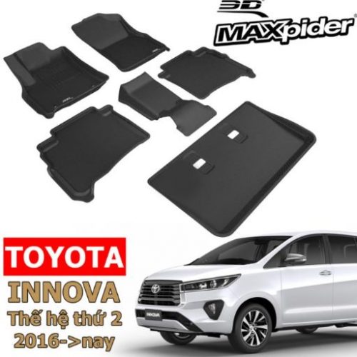 THẢM LÓT SÀN XE TOYOTA INNOVA CHÍNH HÃNG 3D MAXPIDER KAGU 2016-2022