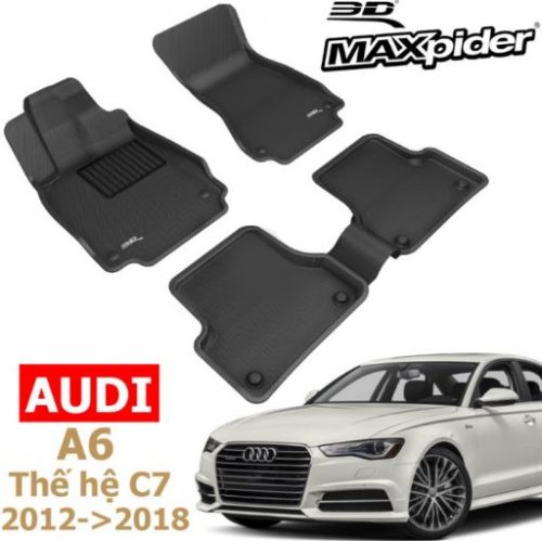 THẢM LÓT SÀN XE AUDI A6 CHÍNH HÃNG 3D MAXPIDER KAGU 2012-2018